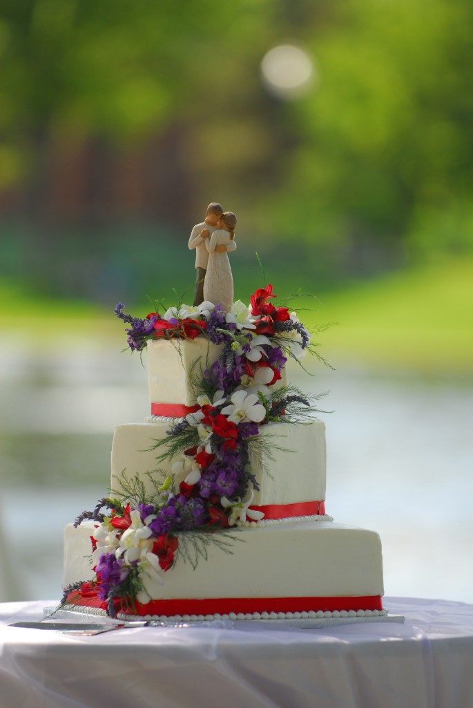 Erika and Logan's Wedding Cake